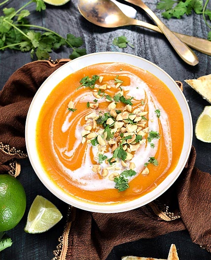 Thai Coconut Curry Butternut Squash Soup