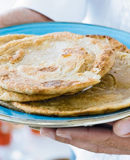 Garlic parathas