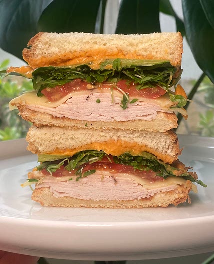 Roasted Red Pepper & Turkey Sandwich