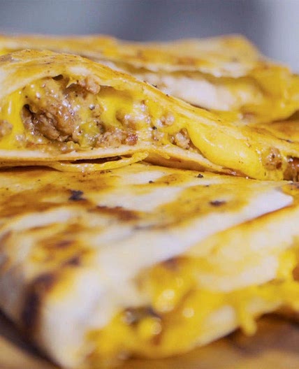 Bacon Cheeseburger Quesadillas