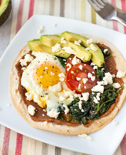 Vegetarian Breakfast Tostadas