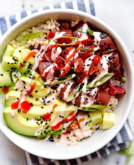 Spicy Tuna Poke Bowls
