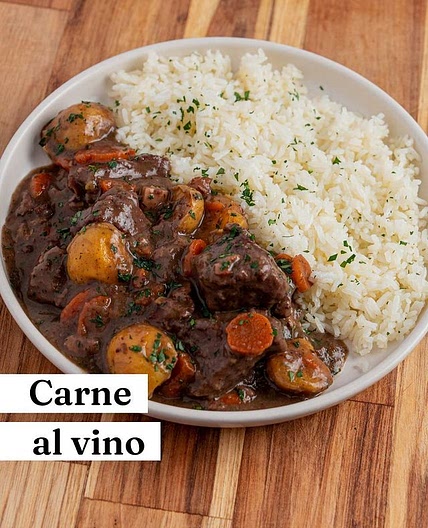 CARNE GUISADA AL VINO 🍷