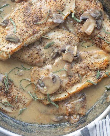 Dijon Chicken and Mushrooms (One Pan)