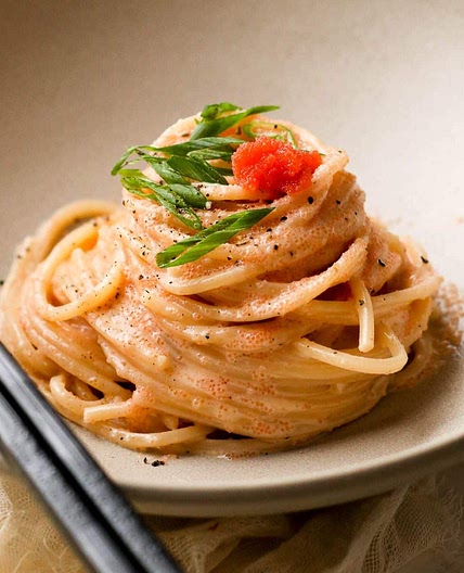 Mentaiko Pasta (Pasta with Cod Roe)