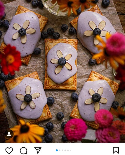 Glazed Blueberry Tarts