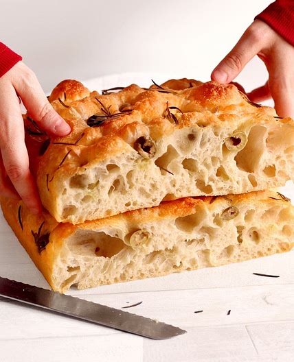 Big Bubble No-Knead Focaccia Recipe