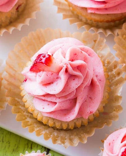 Strawberry Cupcakes by Sally McKenney
