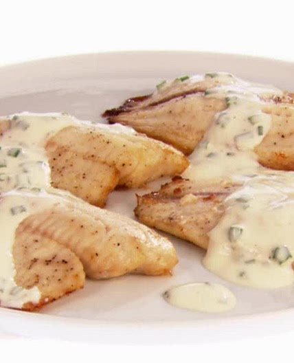 Tilapia Broiled with Mustard-Chive Sauce FAVORITE