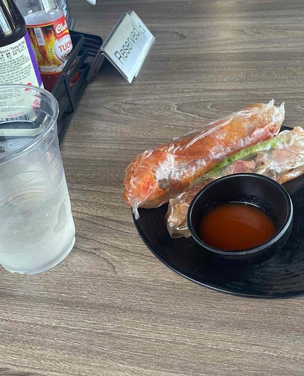 Tuna Kimchi Spring Rolls