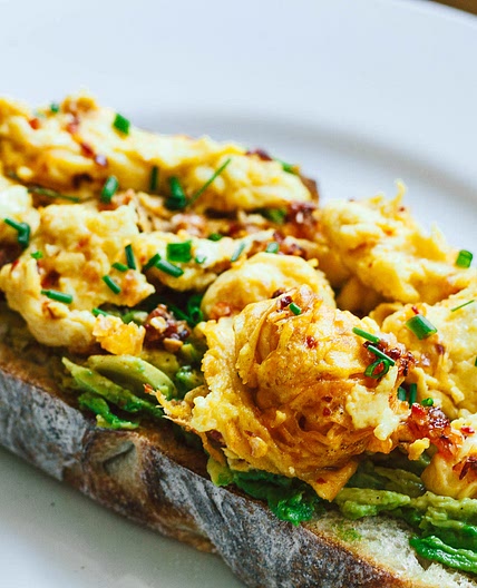 Chili Crisp JUST Egg Avocado Toast