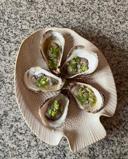 Ginger Scallion Sauce for Oysters