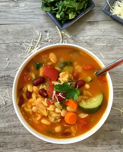 30 Minute Orzo Minestrone Soup