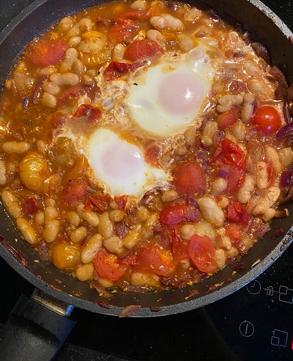 Homemade beans on toast 