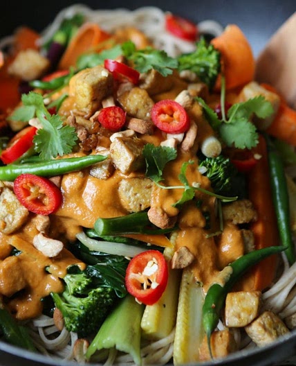 Vegan Tofu Tahini Stir Fry Recipe