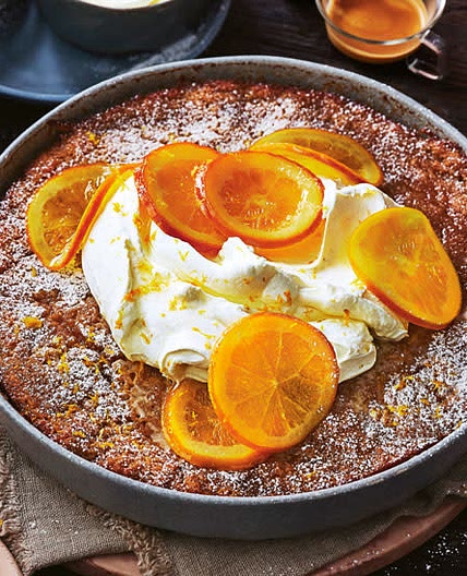 Butterscotch orange self saucing pudding 