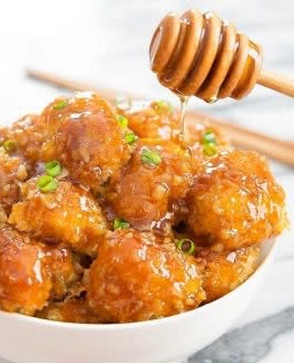 Honey Garlic Baked Cauliflower