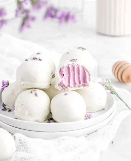 Honey Lavender White Chocolate Truffles 