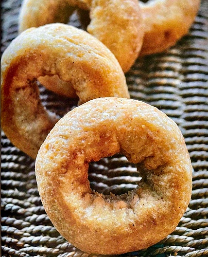 Healthy okara doughnut vegan