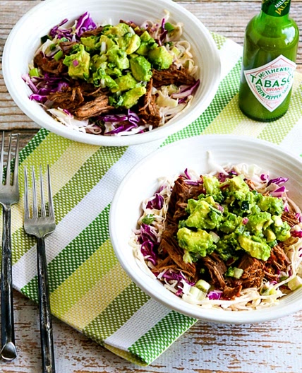 Green Chile Shredded Beef Cabbage Bowl