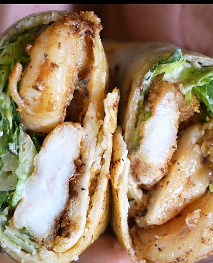 Blackened Shrimp Caesar Wrap