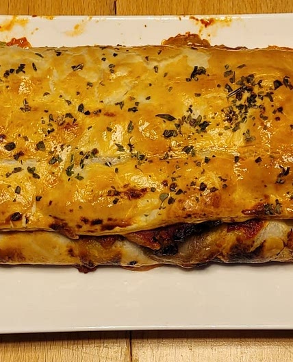 Pizzarolle mit Blätterteig