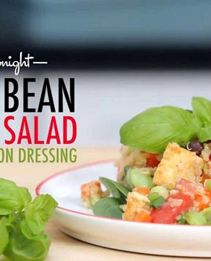 Black Bean-Quinoa Salad with Basil-Lemon Dressing