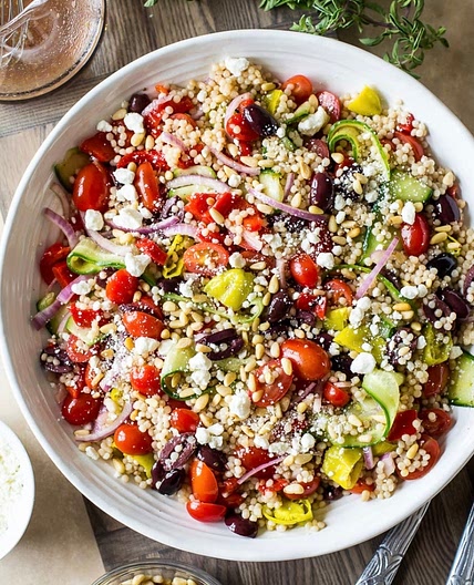 Greek couscous salad
