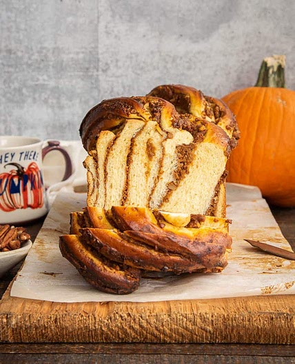 Pumpkin Pecan Babka