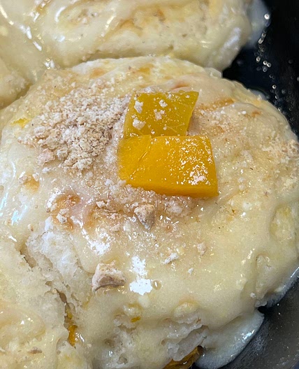 Miss Lena’s Peach Cobbler Biscuits 