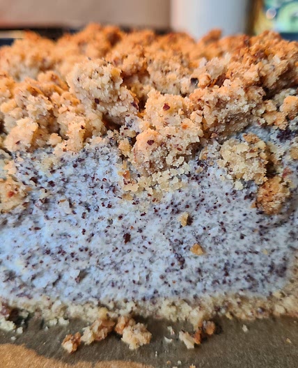 Mohnkuchen mit Streuseln
