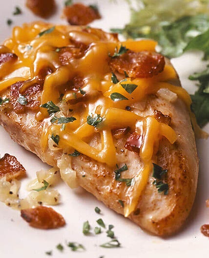 Chicken with Bacon Cheese Topping