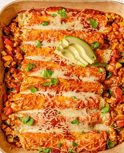 Ground Turkey Enchiladas