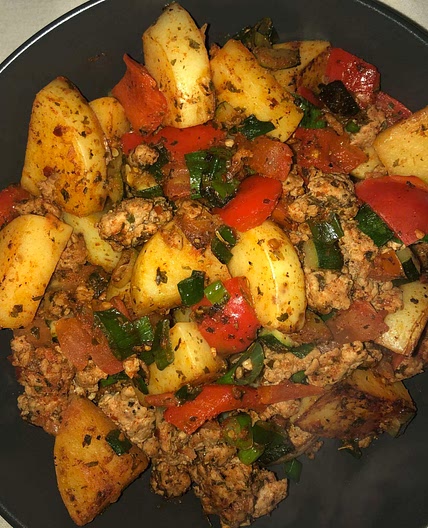 Ground turkey and potato skillet 