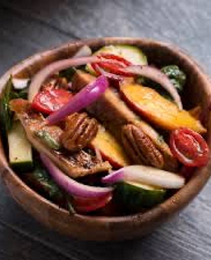 Grilled Chicken & Peach Salad