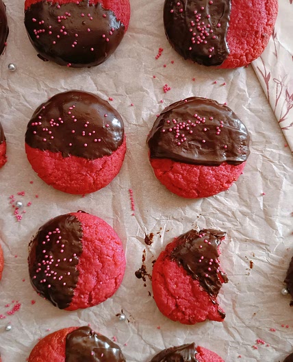 Chocolate covered strawberry cookies