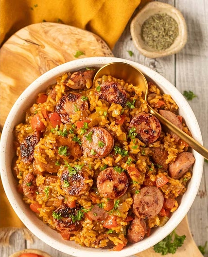 Cajun Dirty Rice with Sausage