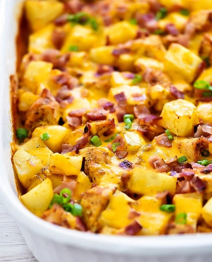 Loaded Baked Potato Chicken Casserole