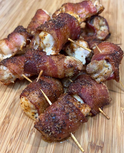 Bacon Wrapped Chicken Bites