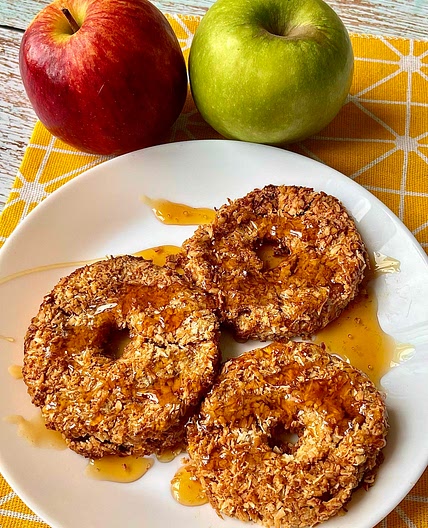 Crunchy Coconut Apple Rings 