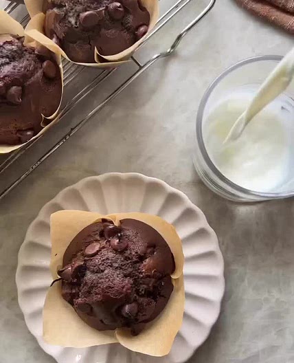 Double chocolate muffins