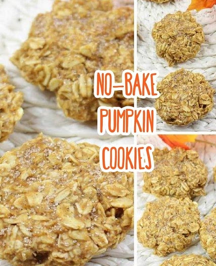 No Bake Pumpkin Cookies