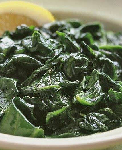 Steamed Spinach with Lemon
