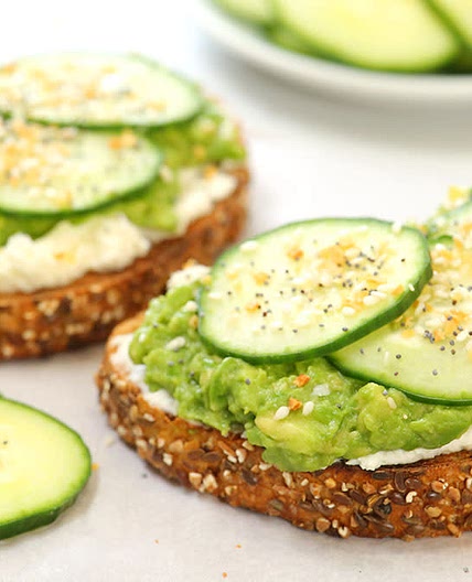 Cucumber Avocado Toast