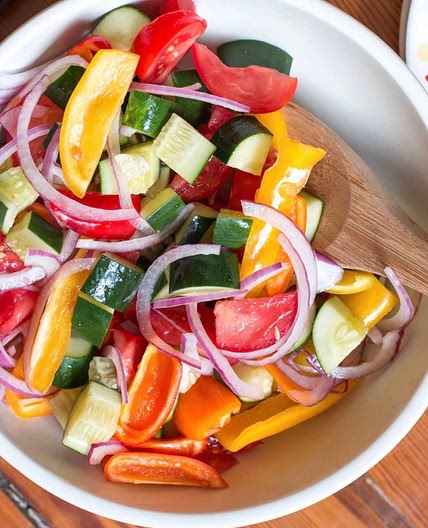 Diced Bell Pepper Salad