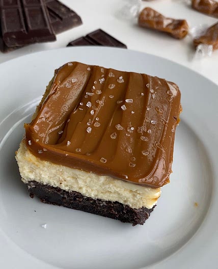 Salted Caramel Cheesecake Brownies
