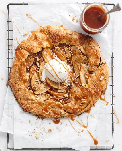 salted caramel apple galette 