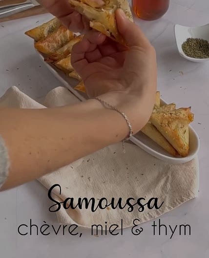 Samoussas chèvre miel
