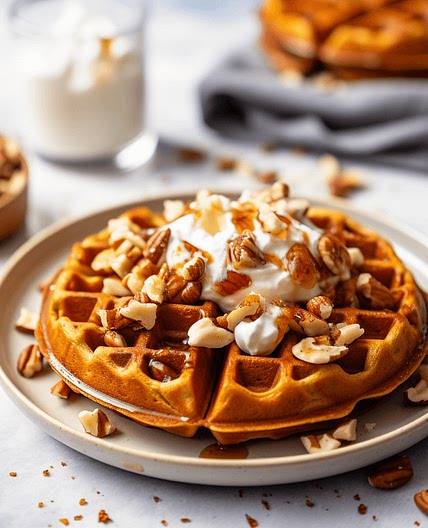 Spiced Sweet Potato Waffles — Chompions