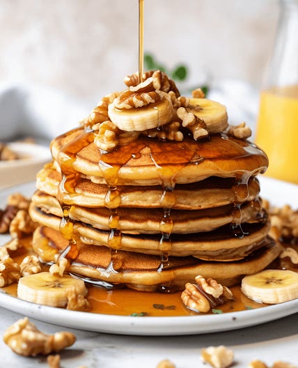 Banana Oat Pancakes